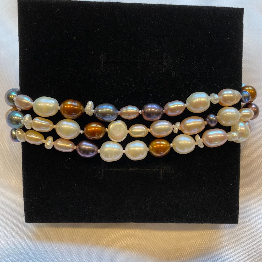 Tiny Pearl and Silver Bracelet